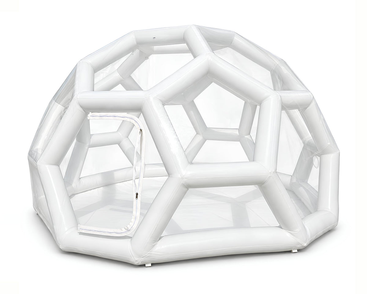 Dôme Géodésique Blanc Ø 4 m, packshot sur fond blanc