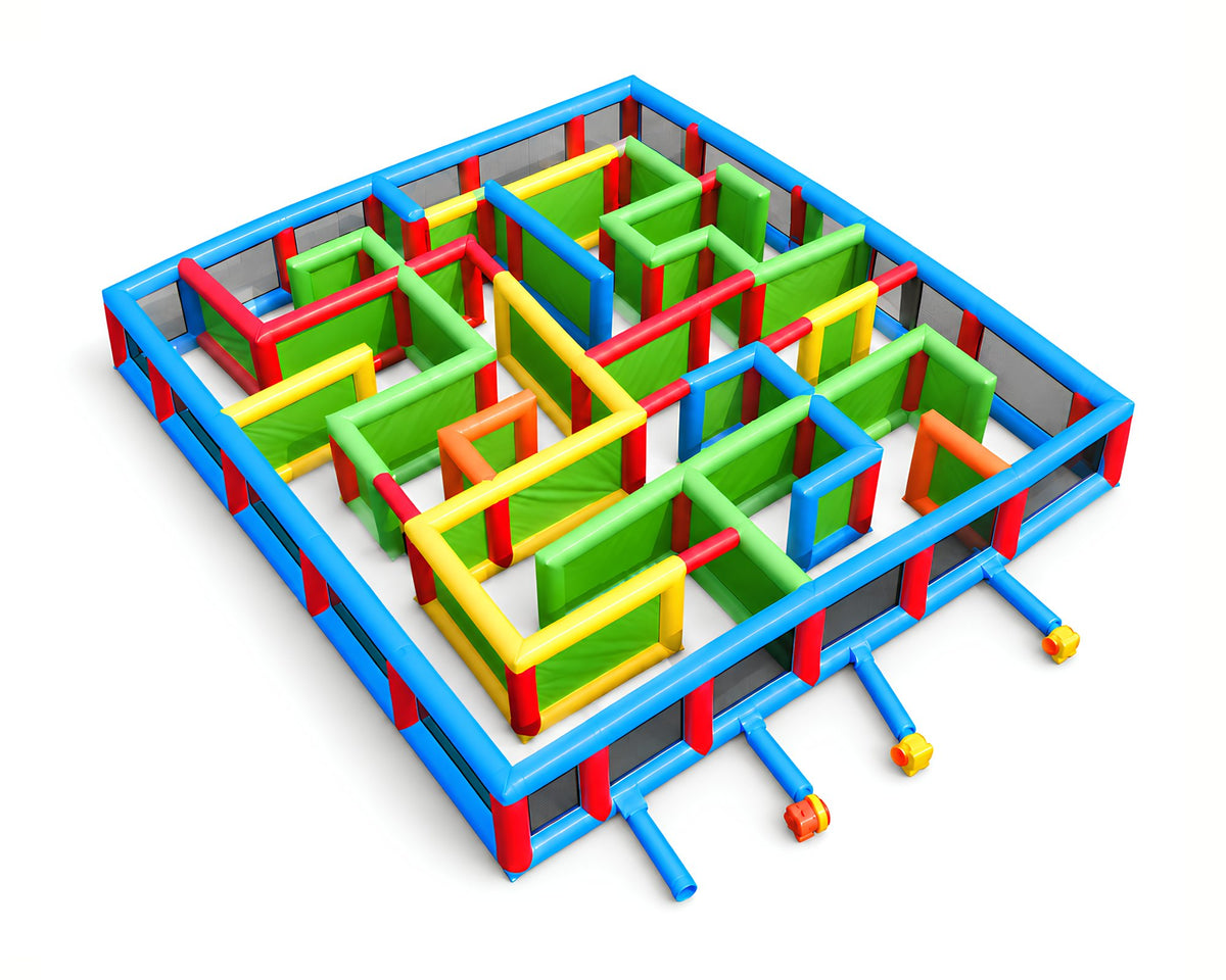 Jeu Labyrinthe Géant 10 × 10 × 2,5 m, packshot sur fond blanc