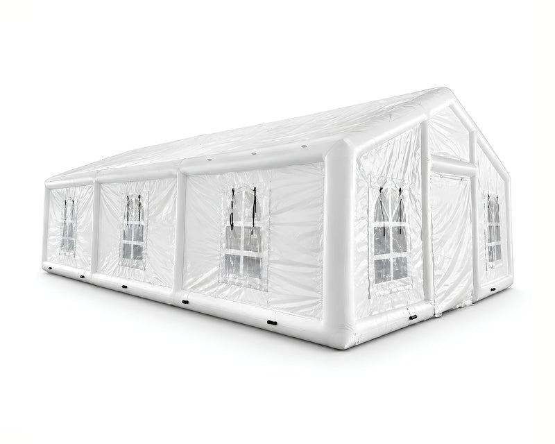 Tente de Réception Blanche XL 11 × 6 × 3,8 m, packshot sur fond blanc
