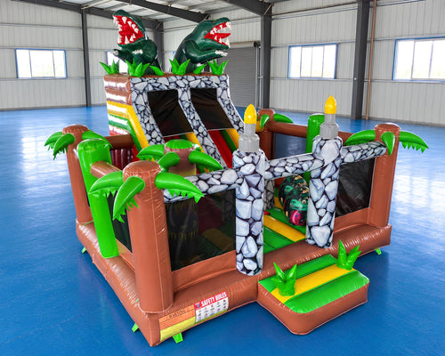 Aire de jeux Jungle Dino, photo en situation