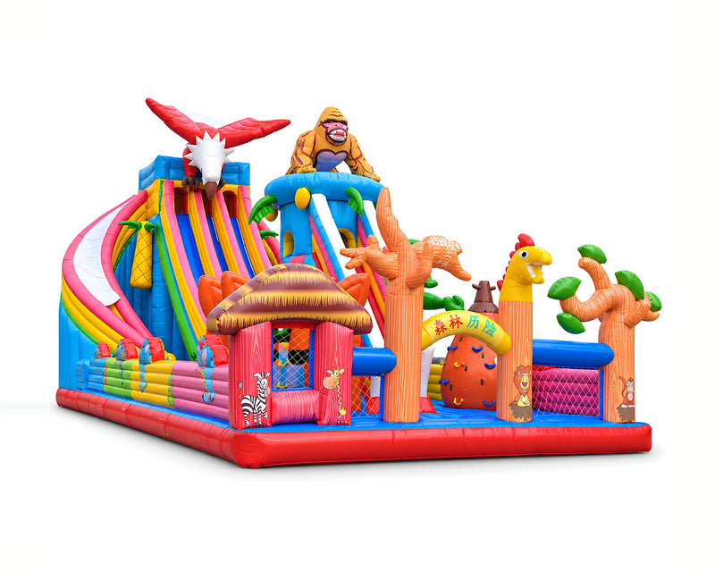 Aire de jeux Géante Safari 8 × 16 m, packshot sur fond blanc