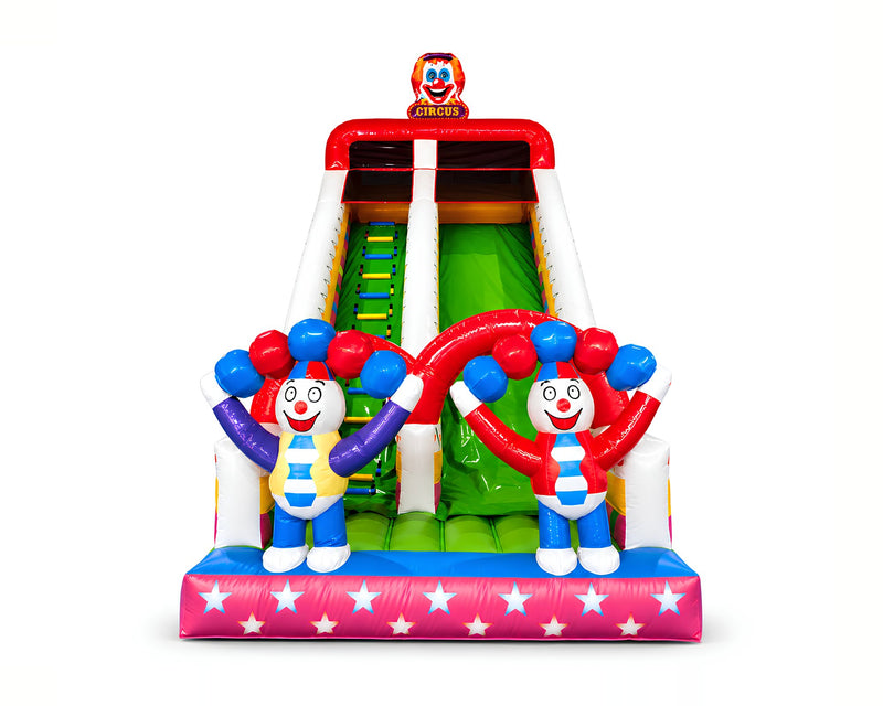 Toboggan Géant Cirque 4 × 8 × 7 m, packshot sur fond blanc