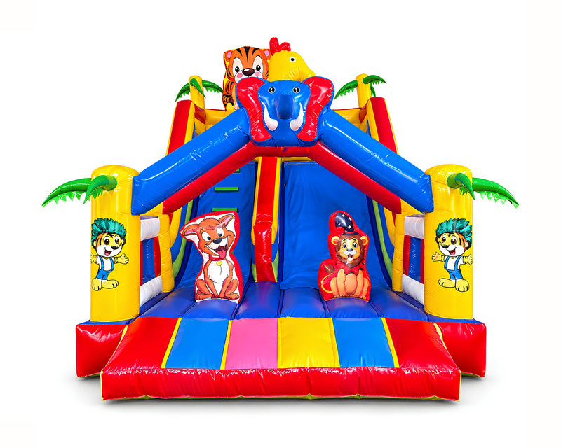 Toboggan Safari 4 × 6 × 5,5 m, packshot sur fond blanc